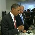 http://media.lavozdegalicia.esObama almuerza en una hamburguesera