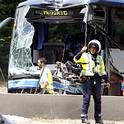 Un herido grave y 31 leves en un choque entre dos buses en Madrid
