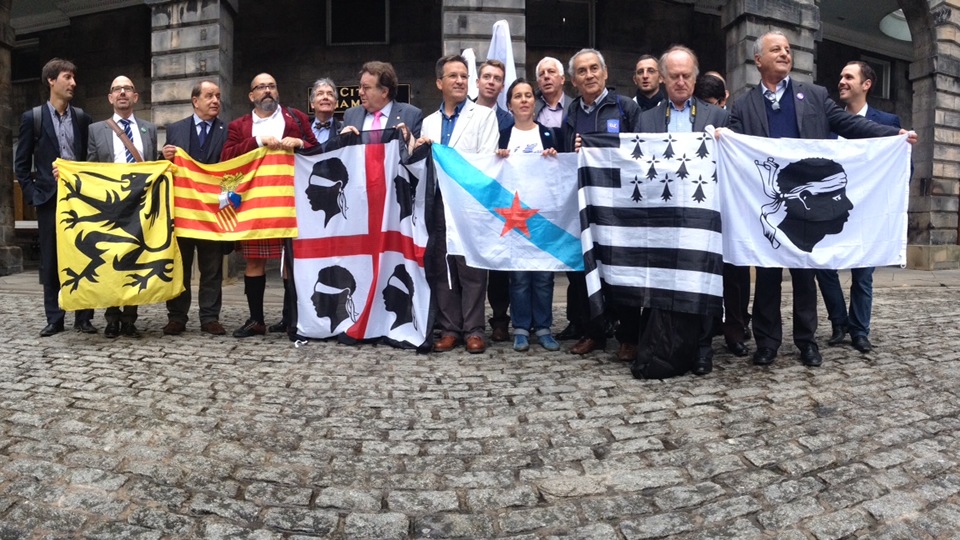 Independentistas en Edimburgo