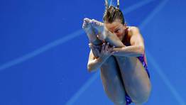 Emilie Heymans, de Canad�, en los saltos desde 3 metros. FOT�GRAFO: MICHAEL DALDER | Reuters