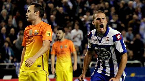Álex Bergantiños festeja su gol CESAR QUIAN