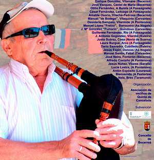 O gaiteiro Manuel López aparece no cartel da festa. 