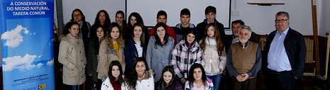 Los ponentes, en Mondoñedo, por la mañana estuvieron con alumnos del IES San Rosendo. 