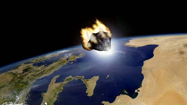 Recreación del paso del asteroide facilitada por el Observatorio Astronómico de Mallorca Efe