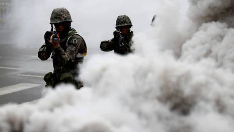 Soldados surcoreanos en un simulacro KIM HONG-JI | Reuters
