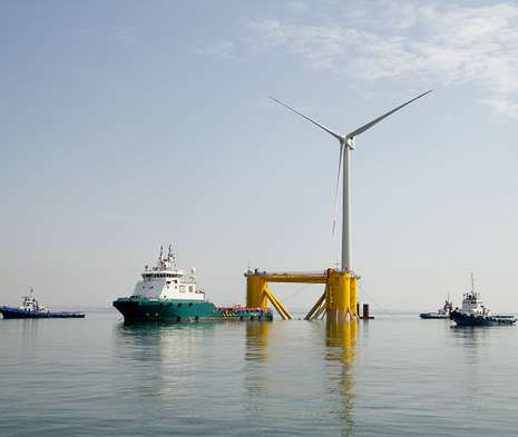 Portugal produce energía eólica en el mar a solo 60 kilómetros de Galicia
